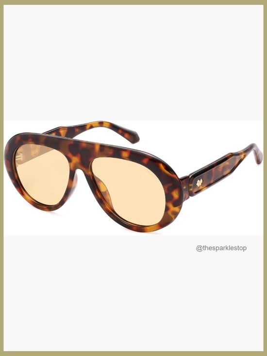 Oversized Polarized Aviator Sunglasses with UV Protection main image 4